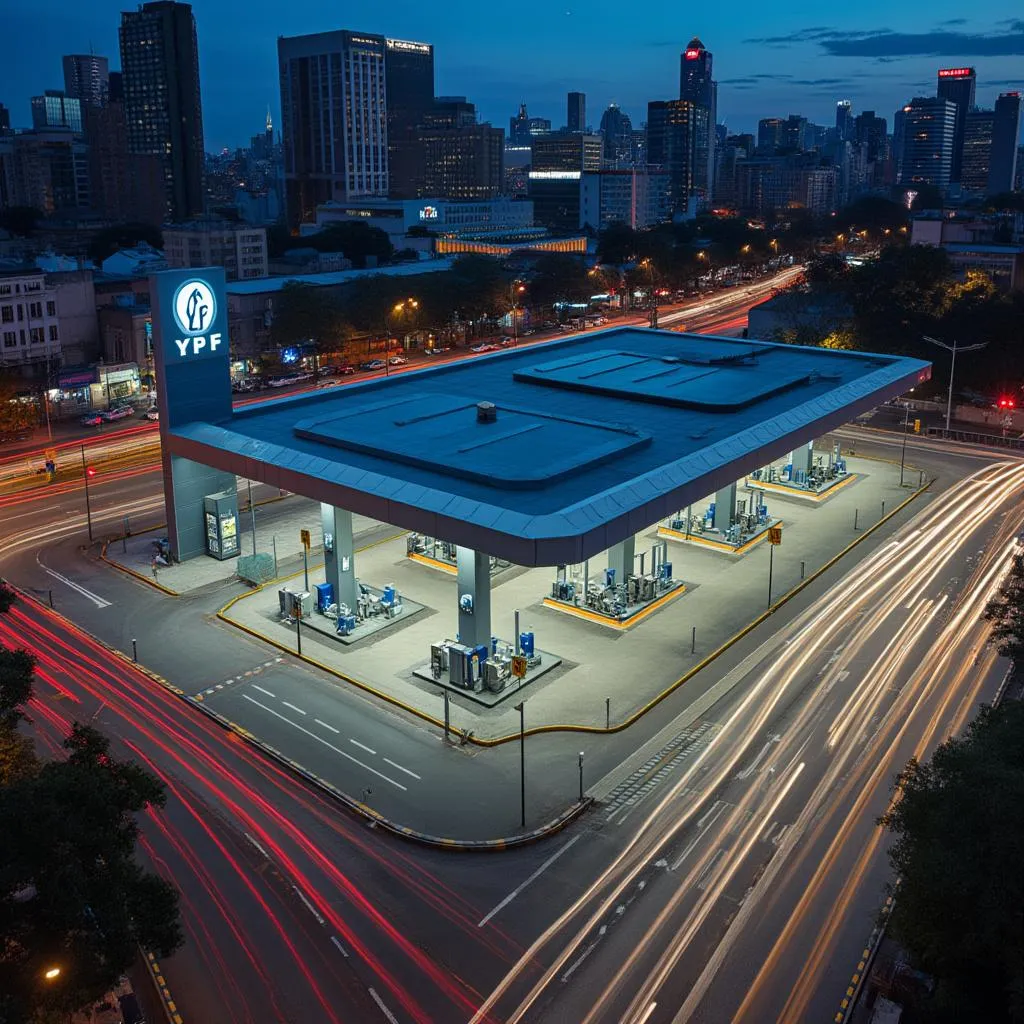 Estación YPF en Buenos Aires