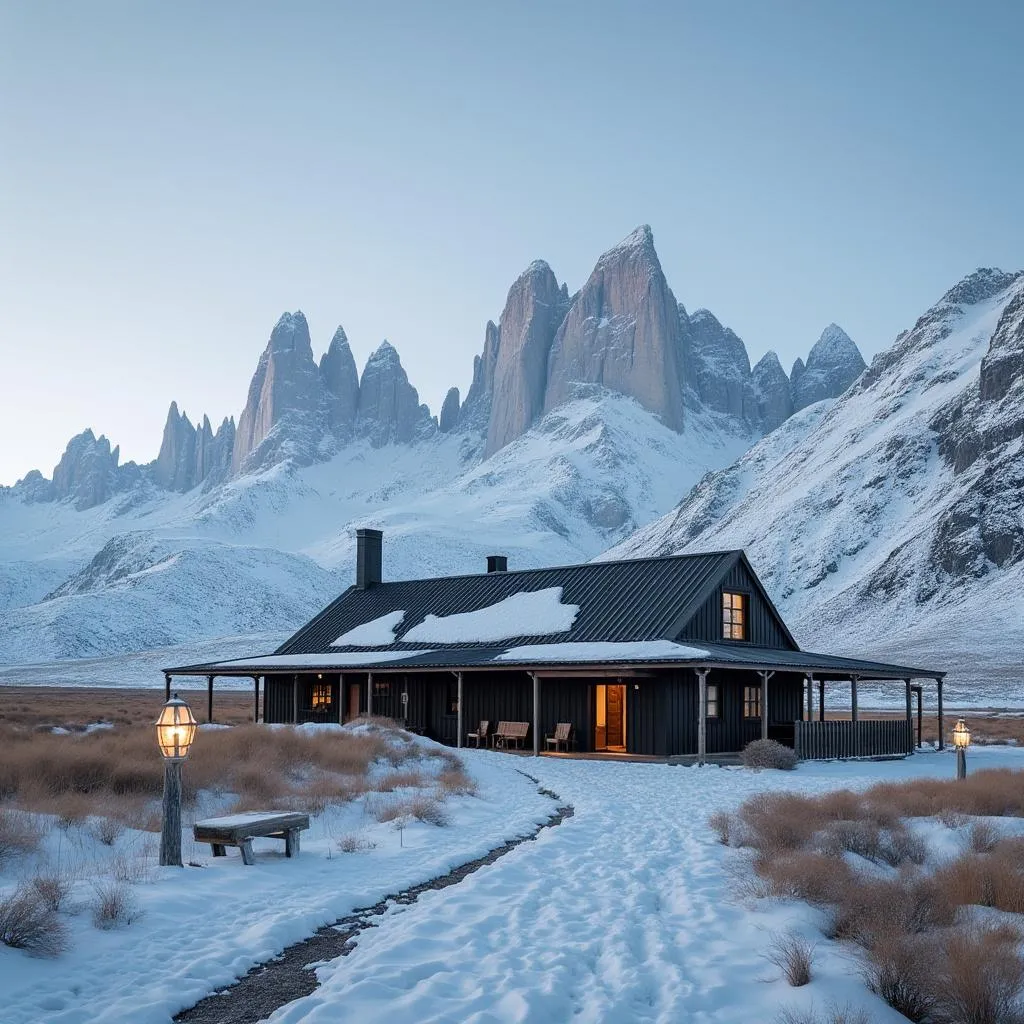 Estación YPF en la Patagonia